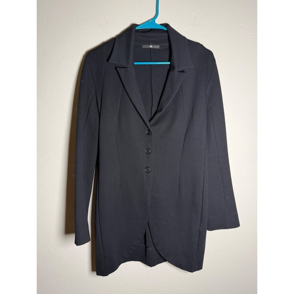 Jarbo Jackets & Blazers - Jarbo Black Blazer Jacket Womens Size 38 Button Front Long Sleeve